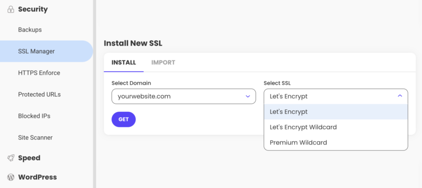 安装新的 SSL